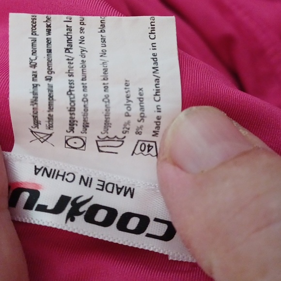 Coolrun Pull on Hot Pink Skort w/ Matching Under Shorts, Poly/Spandex, Size XXL - Picture 8 of 8